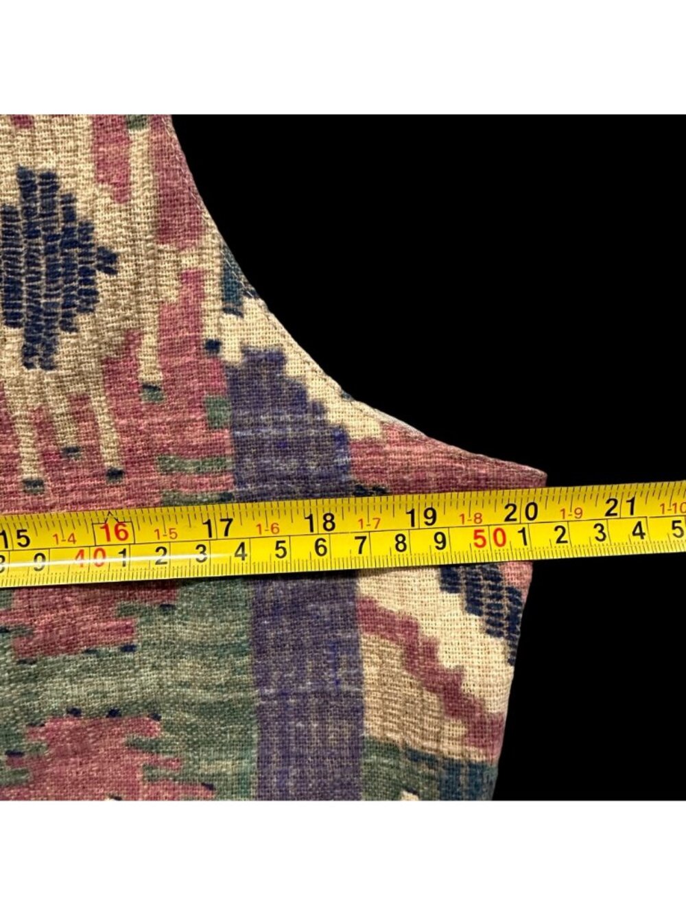 Vintage Western Vest Circle T Marilyn Lenox Large Aztec Tapestry Whip Stitch - Picture 8 of 9